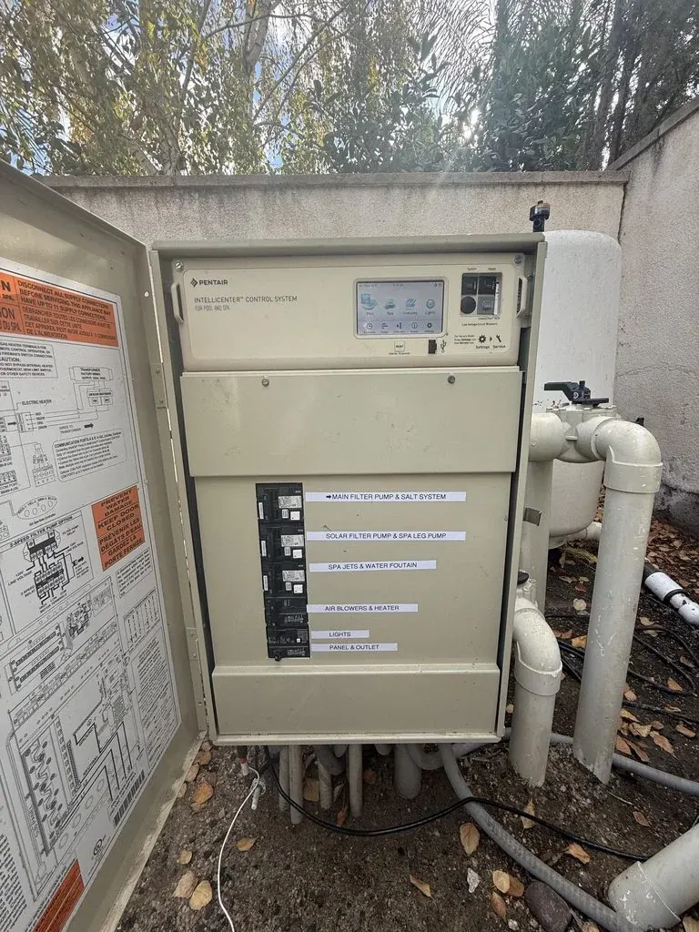Pentair IntelliCenter smart pool automation installed by No Excuses Pool Service Riverside CA